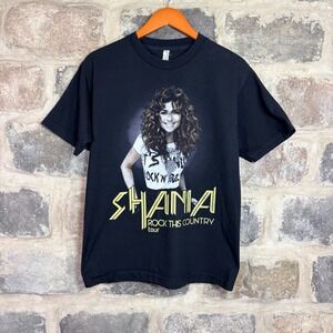 Alstyle Shania Twain Rock This Country Tour T-Shirt Black Woman's Medium 2015